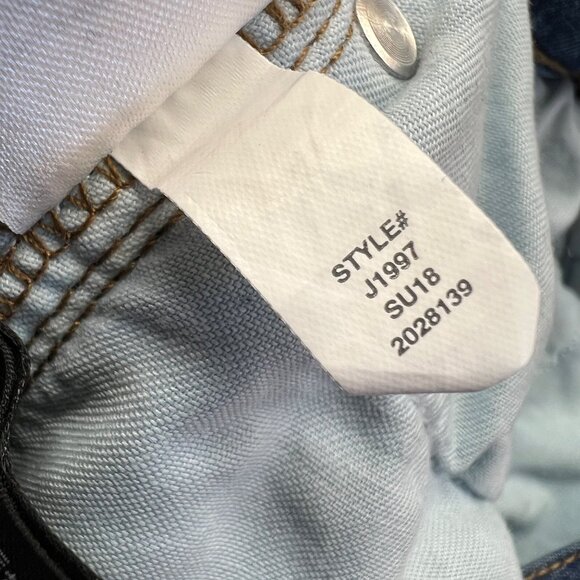 Point Sur Cropped Distressed High Rise Denim Jeans Size 30 - Picture 13 of 13